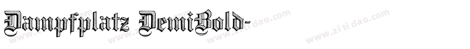 Dampfplatz DemiBold字体转换